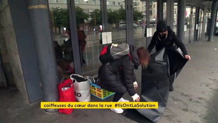 À Caen, des coiffeuses proposent des coupes de cheveux aux sans-abris