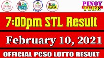 STL Result Today 7pm February 10 2021 STL PARES STL SWER2 STL SWER3 PCSO Visayas Mindanao