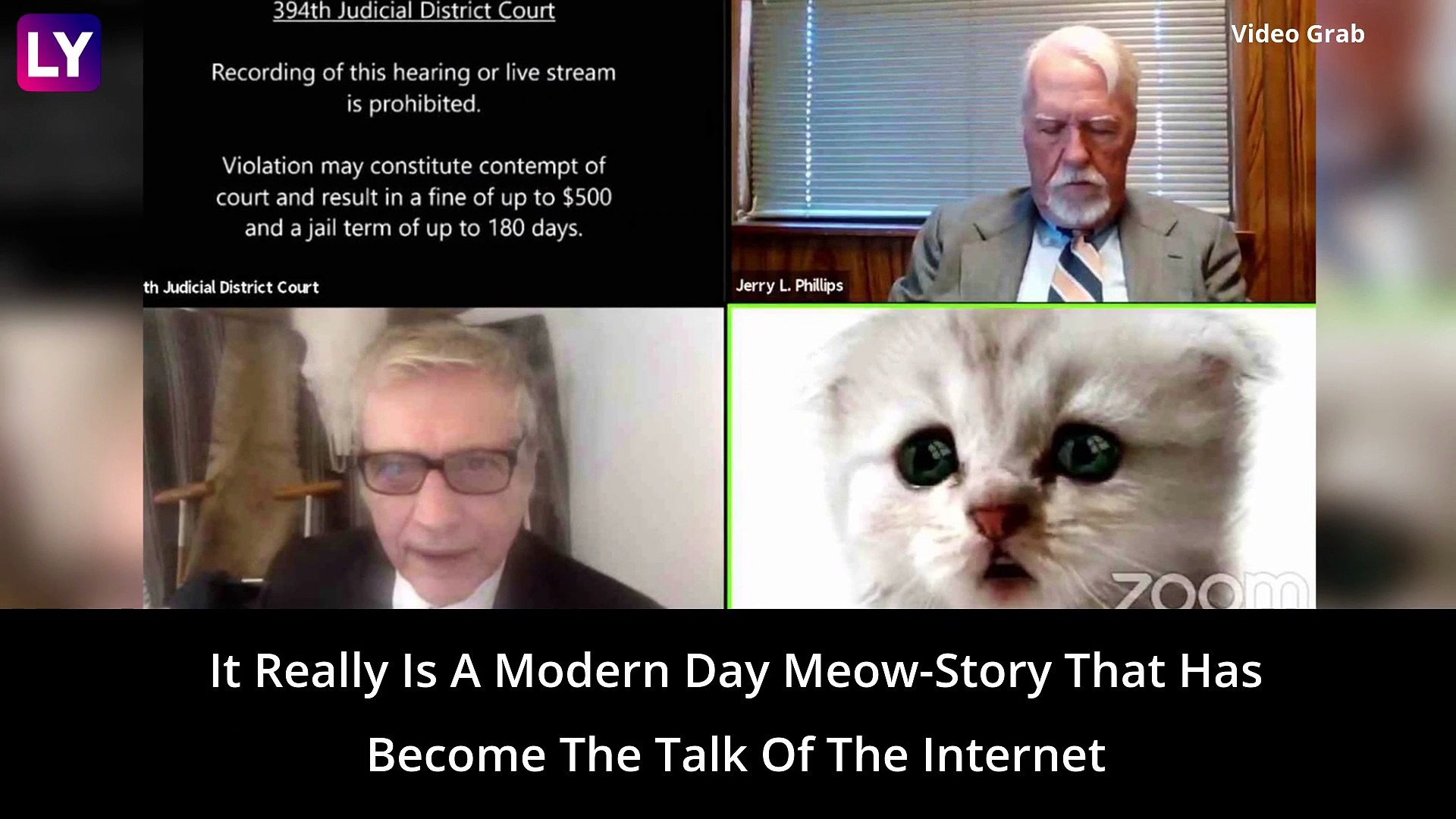 I Am Not A Cat Us Lawyer Tells Judge After A Zoom Filter Mishap During Online Court Session Video Dailymotion