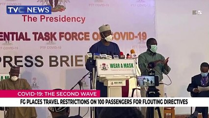 FG places travel restrictions on 100 passengers for flouting directives