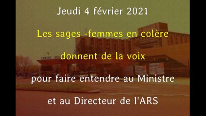 04 février 2021 -Les Sages Femmes en colère à l'Hôpital de dole