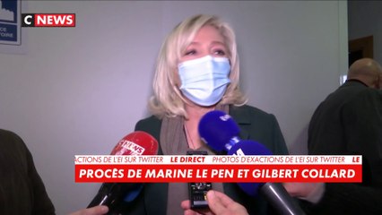 Marine Le Pen : «On débat à l’Assemblé d’une loi contre le séparatisme et c’est moi qui me retrouve devant un tribunal»