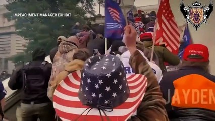 Trump Impeachment Managers Display First Video Evidence at Ex-President trial