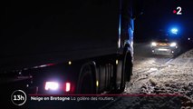 Neige : la colère des routiers bloqués toute la nuit