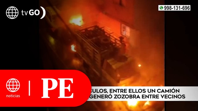 Se incendian cuatro vehículos en la calle, dueños afirman que alguien los prendió | Primera Edición