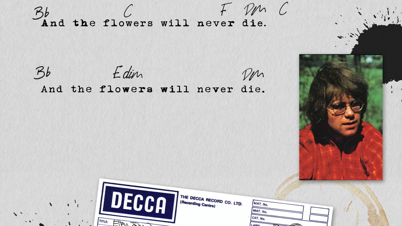 Elton John The Flowers Will Never Die video Dailymotion