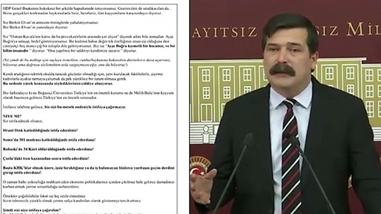 Provokatörlerin meclis uzantısı! 'Mektuba gururla imza atıyorum'