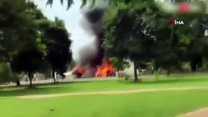 Paraguay'da askeri uçak düştü! Çok sayıda ölü ve yaralı var