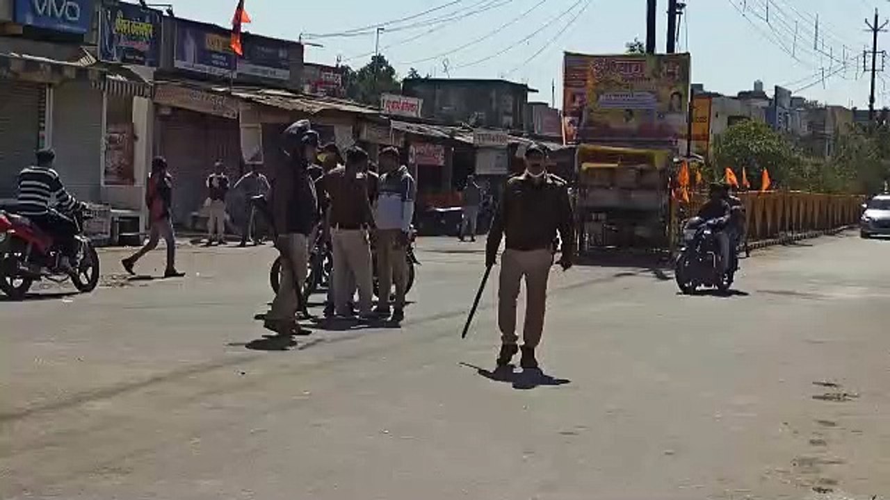 अकोदिया में बड़ी संख्या में तैनात पुलिस बल, चप्पे-चप्पे पर निगरानी