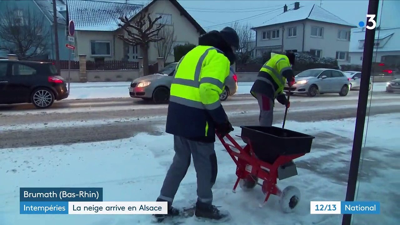 Vague de froid : en Alsace, la neige ne déstabilise pas les habitants