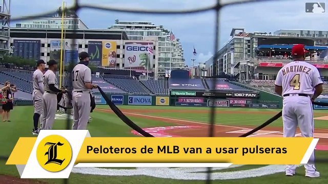 Peloteros de MLB van a usar pulseras