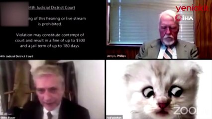 Duruşmada ilginç anlar! Avukatın 'kedi filtresi' ortalığı karıştırdı
