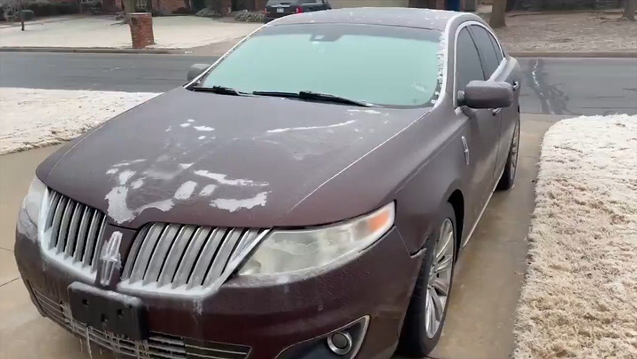 Freezing temps create a frosty yard