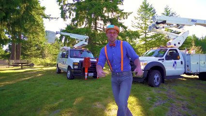 Blippi Español sube en un Camión de Cesta | Máquinas Educativas para Niños