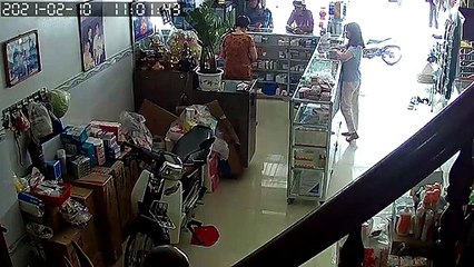 Snake Makes a Visit during Store Transaction
