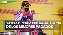 'Checo' Pérez, entre los pilotos mejor pagados de Fórmula 1