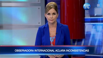 Observadora internacional explica lo que ocurre con actas inconsistentes