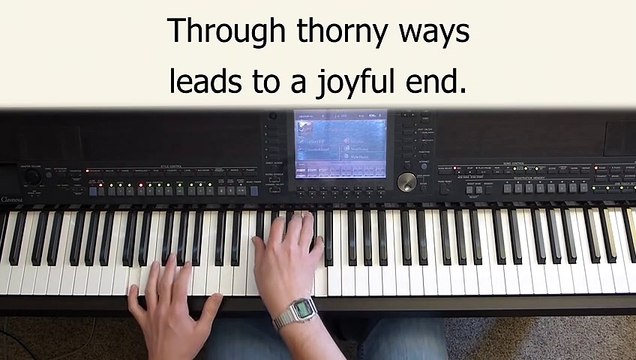 Be Still My Soul - piano instrumental hymn with lyrics