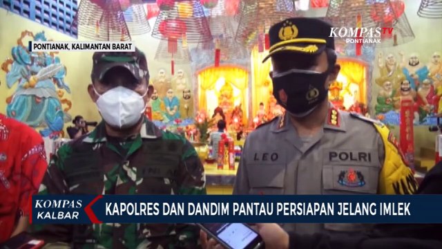 Kapolres & Dandim Periksa Pengamanan dan Protokol Kesehatan Jelang Imlek