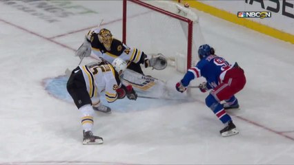 Tuukka Rask robs Mika Zibanejad twice in wild 2nd period