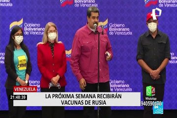 Maduro: Venezuela recibirá sus primeras 100.000 vacunas la próxima semana