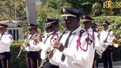 Prezidan Jovenel Moïse onore nons apostolik an Ayiti a Mgr Eugène M. Nugent ki rive nan fen misyon'l