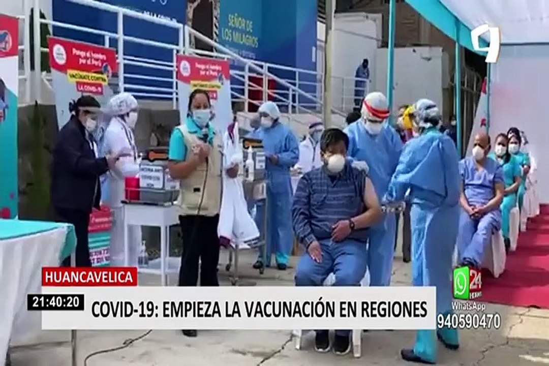 Regiones del Perú iniciaron vacunación contra el COVID-19