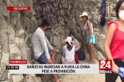 Playa La Chira: vecinos denuncian presencia de bañistas pese a prohibiciones