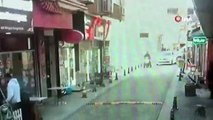 İstanbul'da sokak ortasında beyzbol sopalı dehşet kamerada