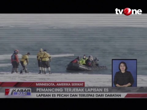 Aksi Penyelamatan 26 Pemancing yang Terjebak di Atas Es