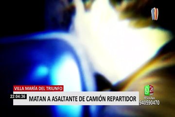 VMT: Conductor de camión y acompañante asesinaron a delincuente que intentó asaltarlos