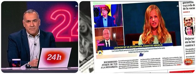La paupérrima defensa de Xabier Fortes para justificar el rótulo con el que TVE atacó a la princesa Leonor