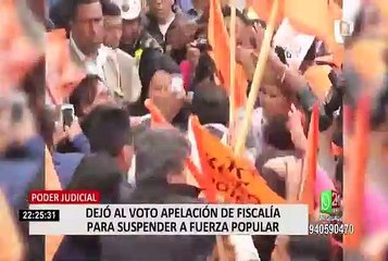 Fuerza Popular: dejan al voto recurso de apelación por suspensión de actividades partidarias