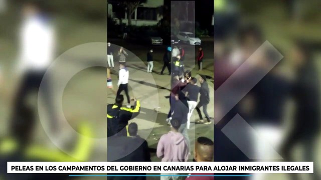 Nuevos incidentes en los campamentos montados por el Gobierno en Canarias para alojar inmigrantes ilegales