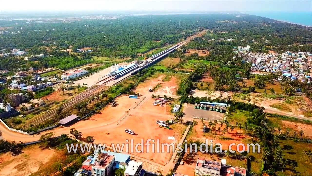 Vellankani church with Vellayar river - beautiful Coromandel seaside coast town of India