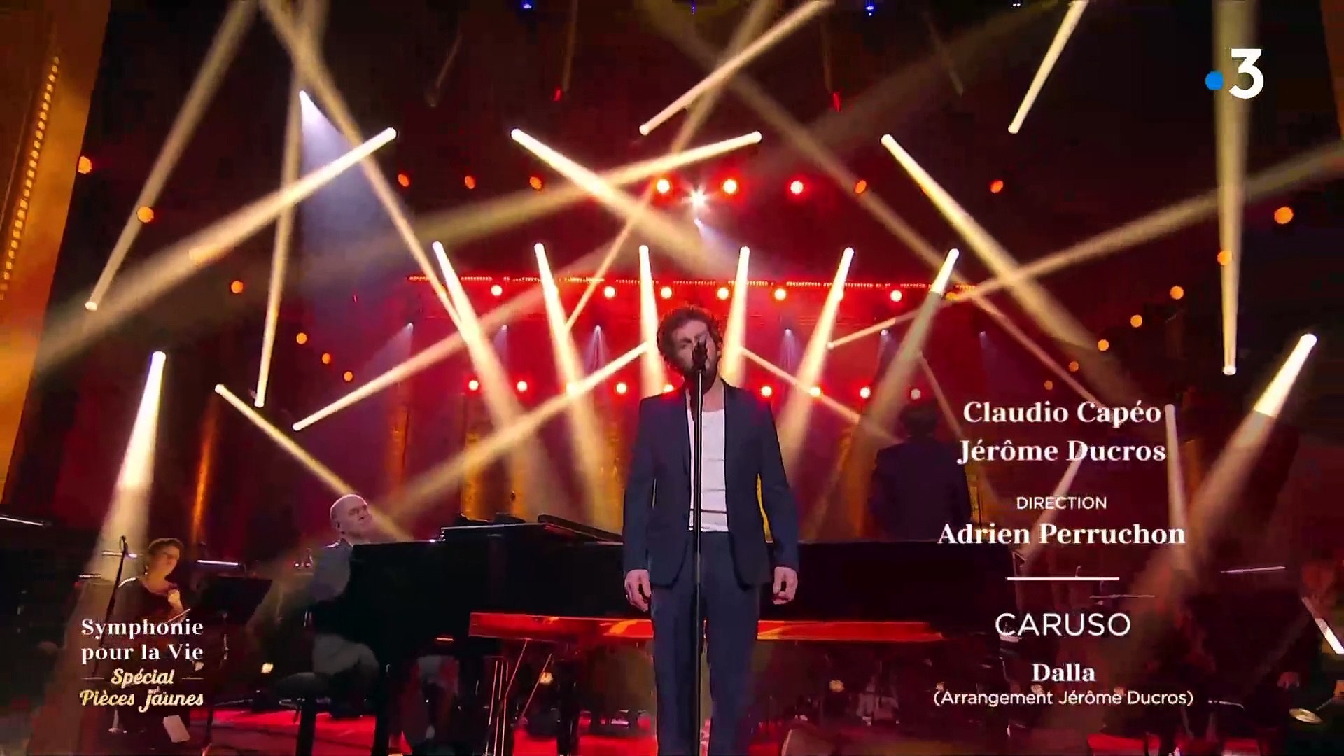 Claudio Capéo reprend "Caruso" en live sur France 3 - Vidéo Dailymotion
