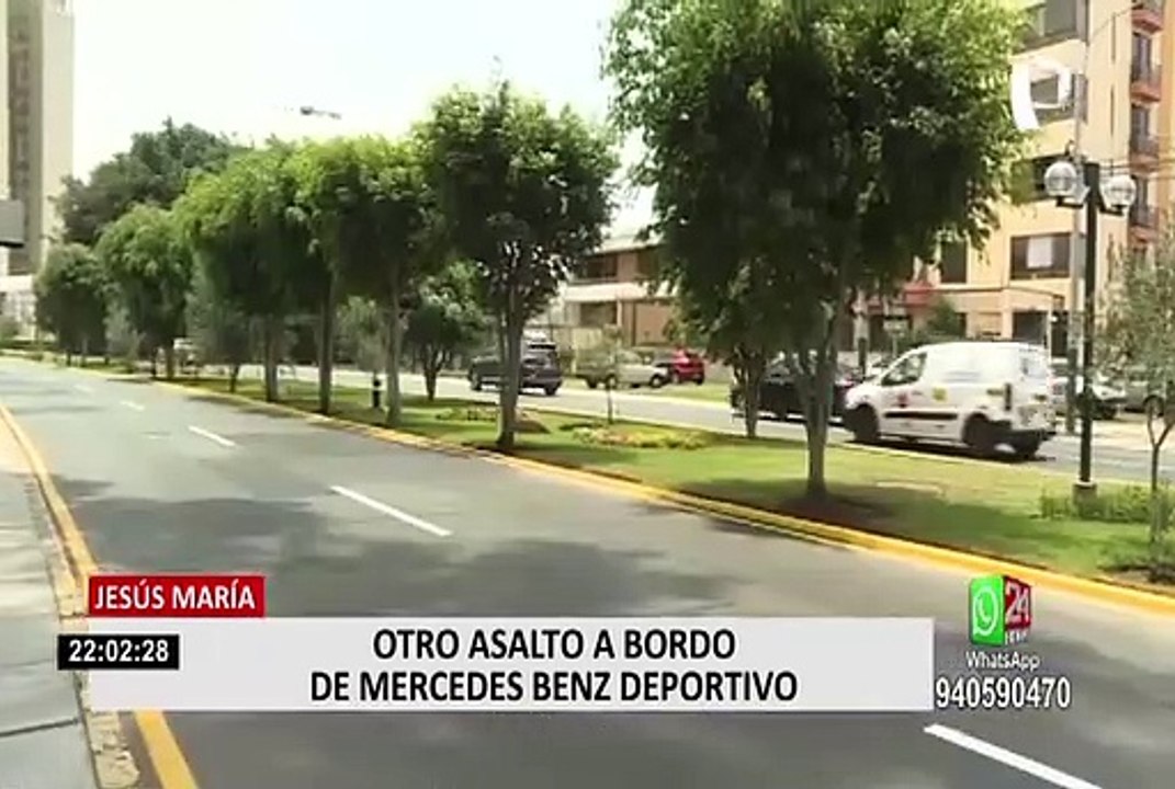Jesús María: delincuentes a bordo de un Mercedes Benz roban en Residencial San Felipe