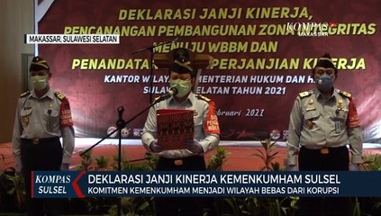 Komitmen Kemenkumham Menjadi Wilayah Bebas Dari Korupsi