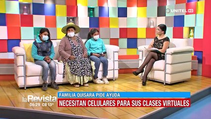 La familia Quisara solo tiene un celular en mal estado y sus tres hijos no pueden pasar clases