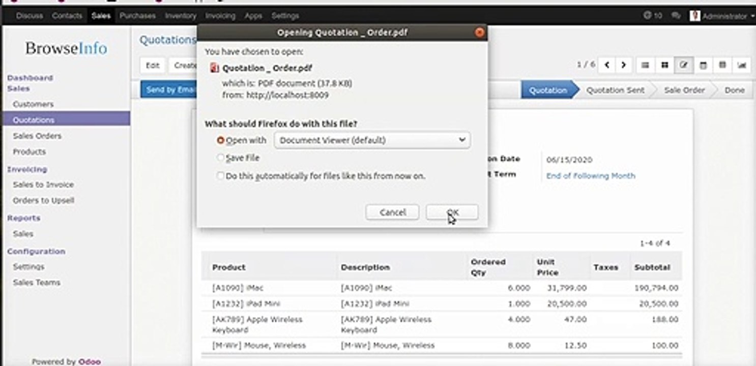 Professionally Designed Fency Report Template For Invoice/Purchase/Sale/Delivery Note | Odoo