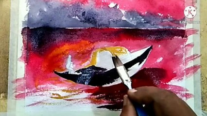 # SCENERY  ( HOW TO DRAW A SCENERY WITH WATERCOLOR  )