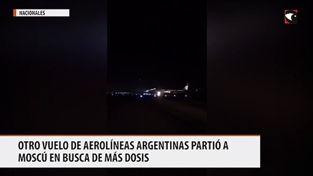 Otro vuelo de Aerolíneas Argentinas partió a Moscú en busca de más dosis