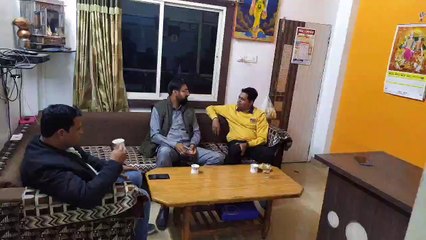वरिष्ठ पत्रकार मनोज पुरोहित के कार्यालय पर पहुंचे भाजपा विधायक जयपाल सिंह जी
