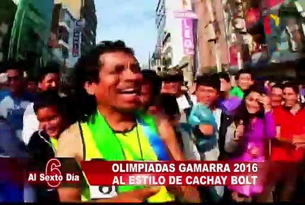 Olimpiadas Gamarra 2016 al estilo de Cachay Bolt