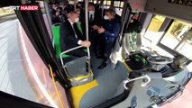 Türkiye'nin ilk yerli elektrikli sürücüsüz otobüsü Bursa'da tanıtıldı