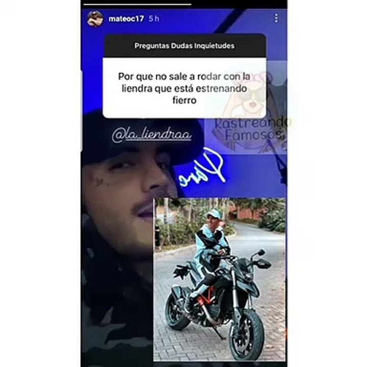 Mateo Carvajal habla sobre la nueva moto de 'La Liendra'