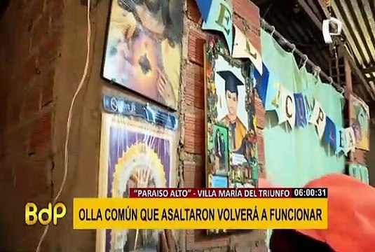 VMT: olla común que sufrió robo de su cocina volverá a atender a más de 80 familias