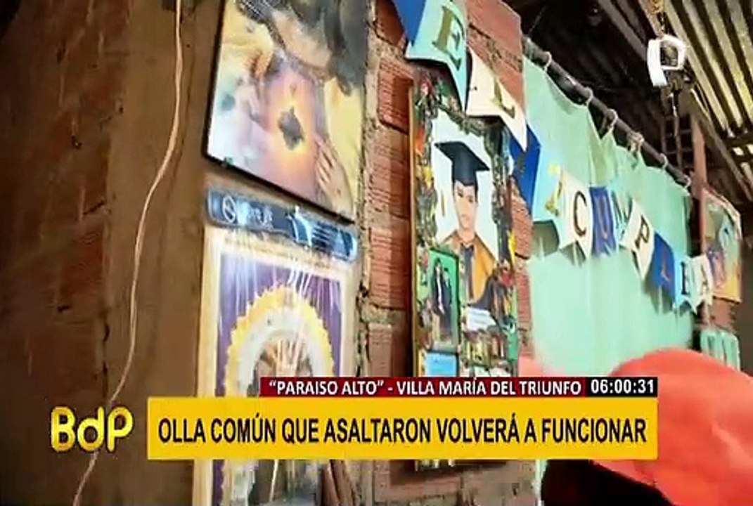 VMT: olla común que sufrió robo de su cocina volverá a atender a más de 80 familias