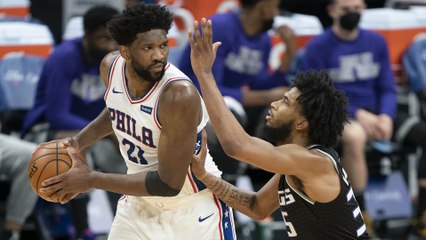 Joel Embiid showing off the footwork
