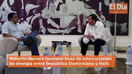 Roberto Herrera favorece línea de interconexión de energía entre República Dominicana y Haití